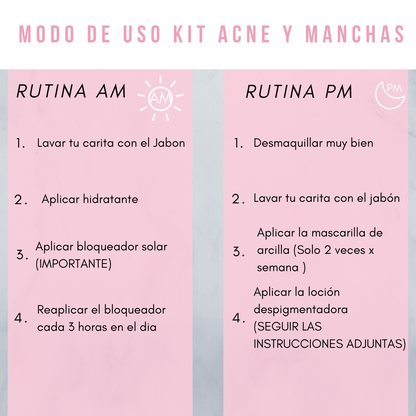 KIT ACNE X 3 PRODUCTOS